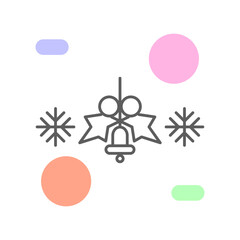 Christmas holly icon