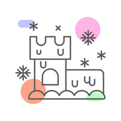 Winter house icon