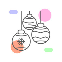 Christmas ball icon