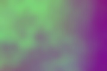 Abstract blurred background image of purple, green colors gradient used as an illustration. Designing posters or advertisements.