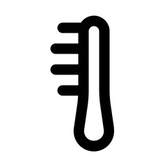 Hairbrush Line UI Icon