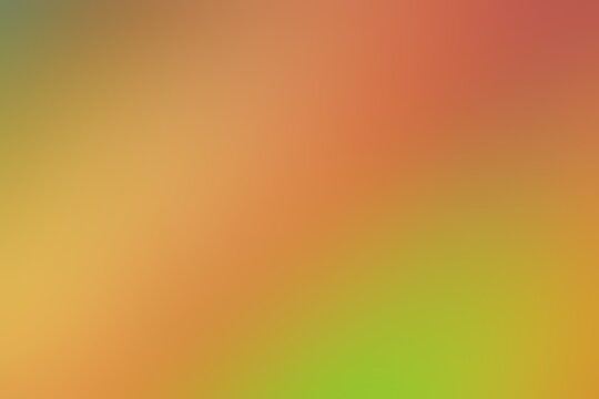 Abstract blurred background image of orange, green colors gradient used as an illustration. Designing posters or advertisements.
