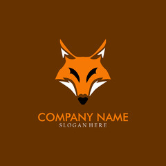 Modern fox logo. Fox vector illustration.