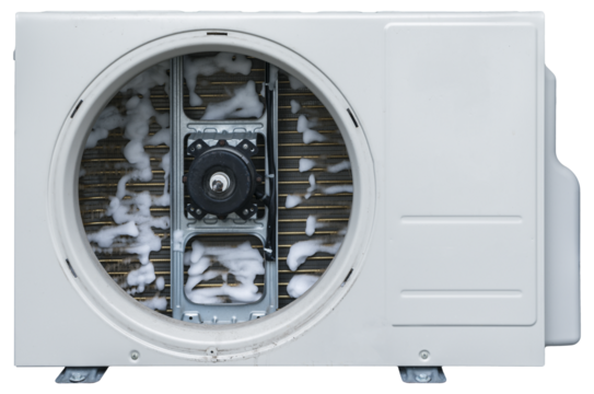 Air conditioning, cleaning air conditioner outdoors unit. Cooling System Repair.