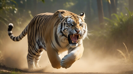 tiger's attack, Realistic images of wild animal attacks