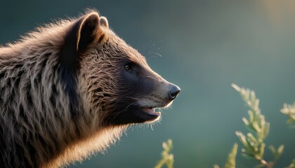 Obraz premium Incredible close-up shots of small animals in the woods made by AI