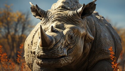 Fototapeta na wymiar A Rhinoceros animal