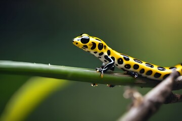 Fototapeta premium Generative AI creates realistic close-up shots of small animals in the forest