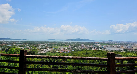 Panoramic view of Songkhla, Thailand. Songkhla is the capital of Thailand.