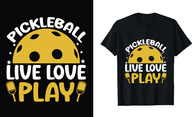 Pickleball T shirt Design, Pickleball Vector, Vector  Pickleball T-shirt Design, Pickleball shirt, Pickleball typography T shirt design




