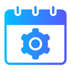 schedule gradient icon