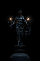 Fototapeta na wymiar Illustration of a Greek-style statue on a black background, exuding timeless elegance and classical beauty