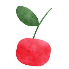 Cherry day red cherry and leaf for cherry day