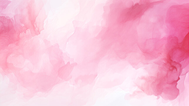 Pink Sky Background, Pink Sky With Clouds Background, Pink Wallpaper, Rose Watercolor Background, Rose Background