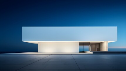 Architectural marvel featuring a minimalist approach with clean lines,