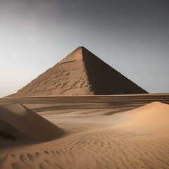 Fototapeta na wymiar An ancient pyramid rising from the sands of the desert2