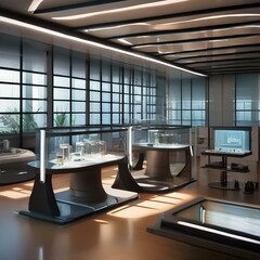 A futuristic laboratory dedicated to the study of exotic alien flora2