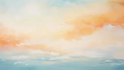 Schilderijen op glas 夏のビーチの抽象画_3 © mamemo