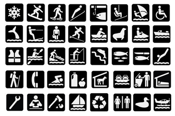 US American National Parks Pictograms