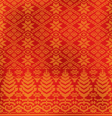 Traditional batik songket motif from palembang south sumatera