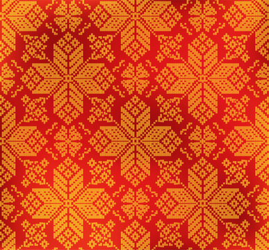 Traditional songket motif from Palembang