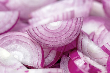 Shallot onions in a group