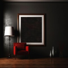 room with tv Generating By AI Technology