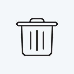 Icon Reduces Waste. suitable for education symbol. line style. simple design editable. design template vector. simple illustration