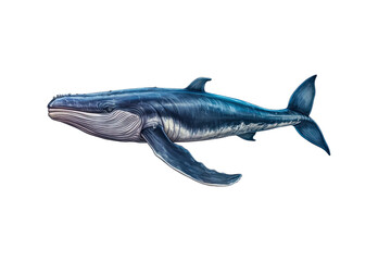 Blue_whale_dark_color_swimming_closeup