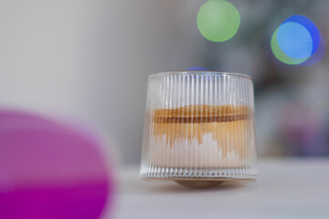  Coffee Menu called Dirty Coffee a Glass of Ristretto Coffee shot on Cold Milk