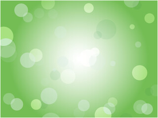  シンプルなファンタジーイメージの水玉模様背景素材_グリーン