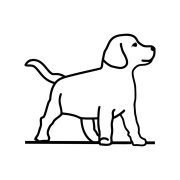 Dog vector image art 