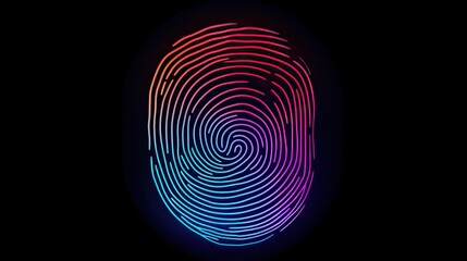 a vector illustration of a fingerprint