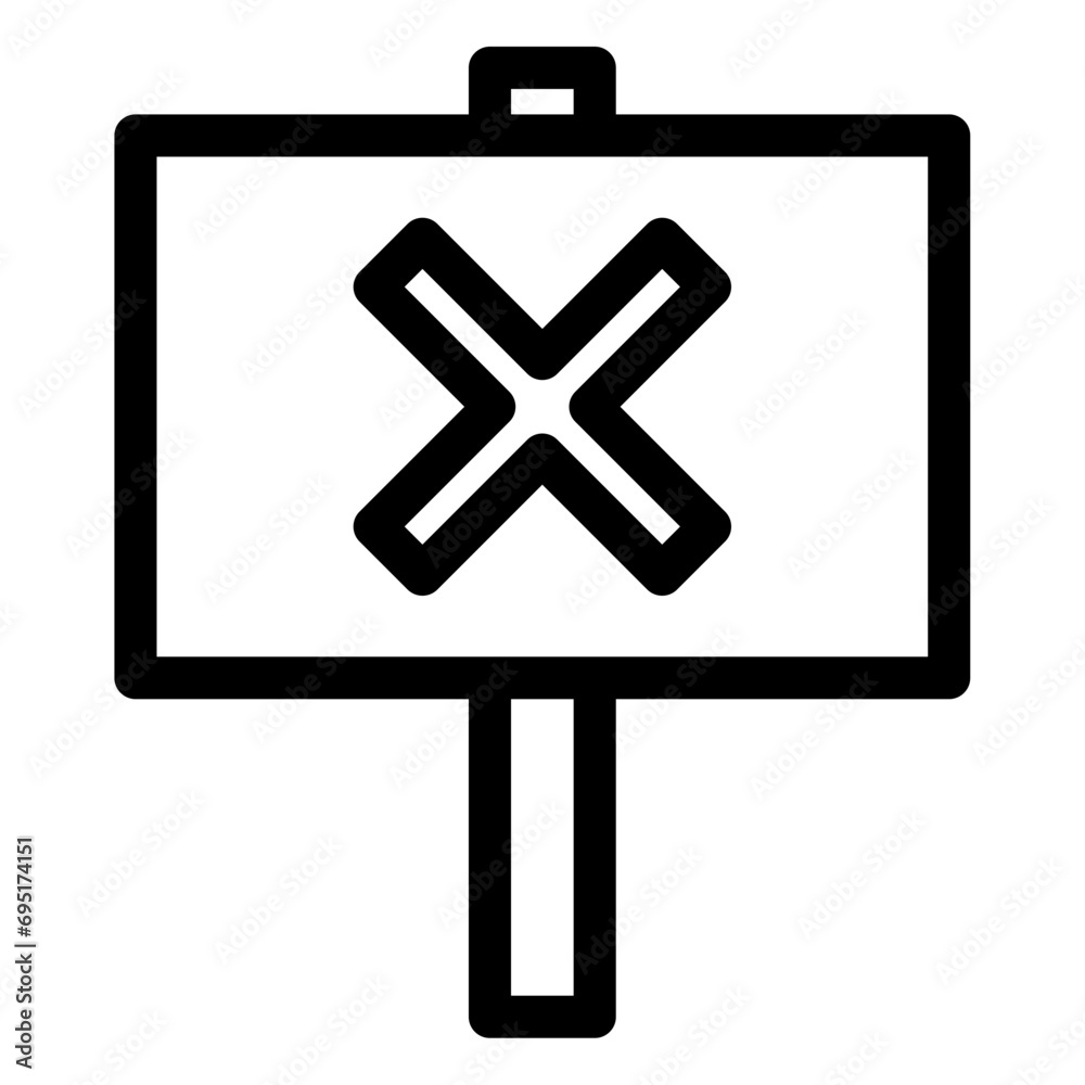 Sticker protest icon