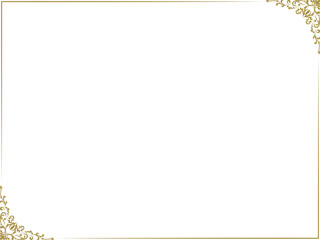 ゴールドのクラシカルアンティークフレーム