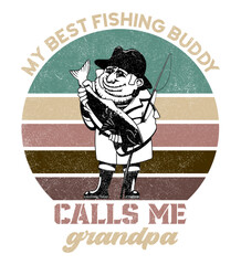 retro fishing t shirt