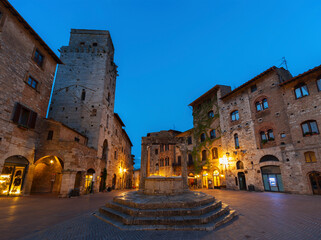 San Gimignano Medieval Village,Tuscany, Italy, Europe - obrazy, fototapety, plakaty