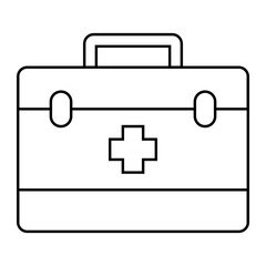 Illustration of Medical Suitcase Vector Design