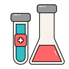 Illustration of Medical Chemistry Vector Design