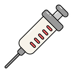 Illustration of Syringe Vector Design