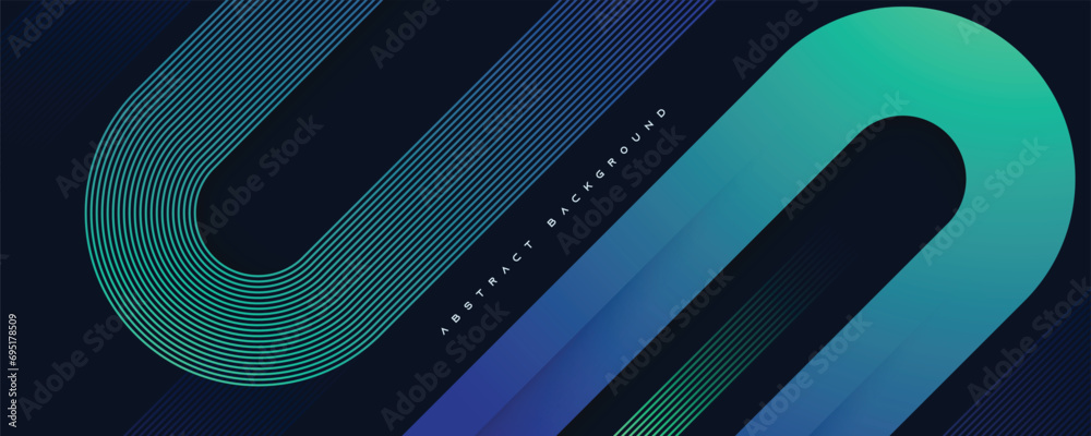 Wall mural abstract blue geometric background. diagonal modern shape texture design vector.abstract blue geomet