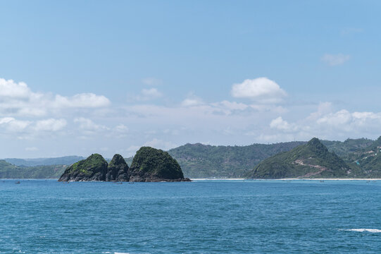 Coastal panorama in Lombok, Indonesia, Asia