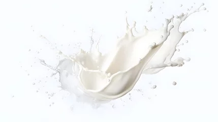 Rolgordijnen Milk Splash on transparent png © Ziyan