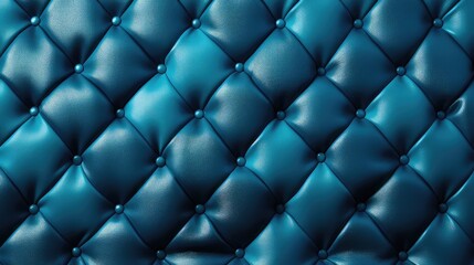 Teal Color Diamond Tufted Leather Background