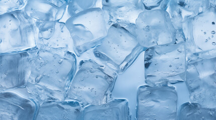 Cool Elegance: Ice Cube Texture Close-up Photography