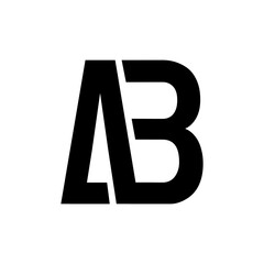 Obraz premium ab logo monogram design illustration