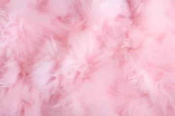 Fotobehang pink fur background fluffy texture © sam