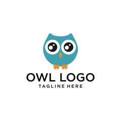 Owl vector symbol. Animal cartoon mascot. Wildlife. Owl vector sign. Cute owl icon.