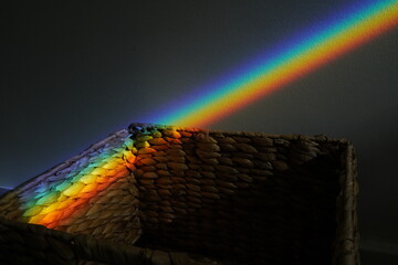 rainbow on the wall