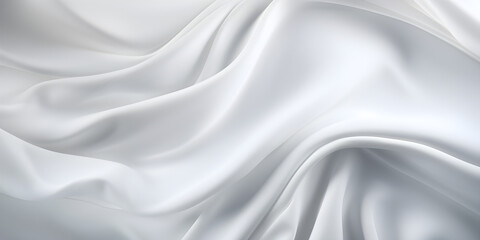 Obraz premium White cloth background abstract with soft waves